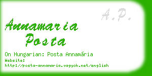 annamaria posta business card