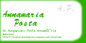 annamaria posta business card